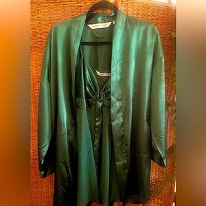 Victoria's Secret Green Robe Intimates Sleepwear